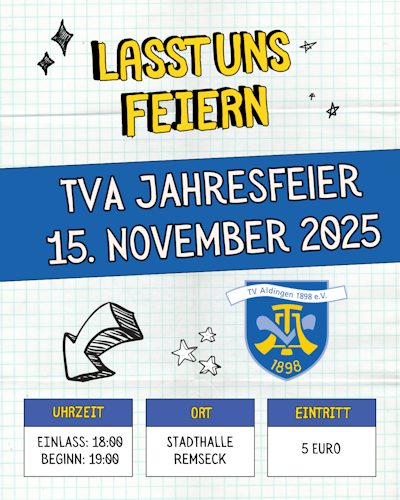 Save the date Jahresfeier 2025